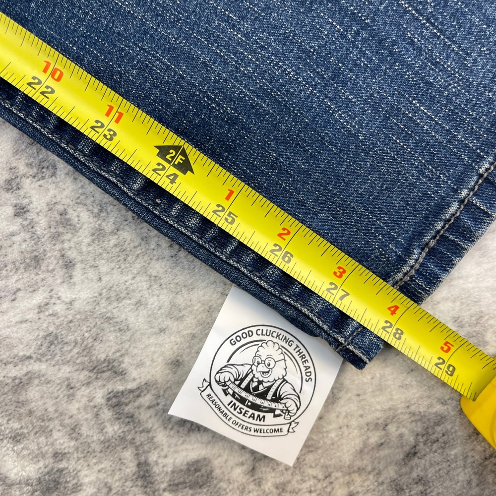 Levi's 512 Perfectly Slimming Bootcut Jeans Women Size 4M Blue Denim Stretch - Picture 6 of 13